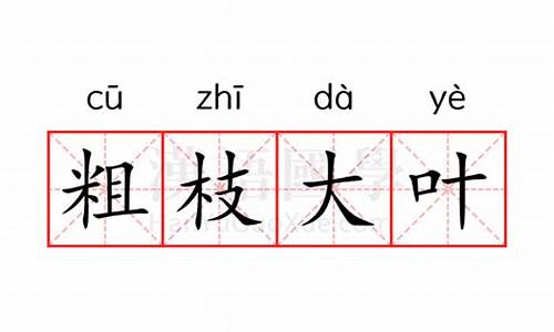 粗枝大叶的意思打一数字-粗枝大叶的意思